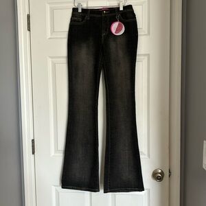 Glo flare black jeans size 5 junior